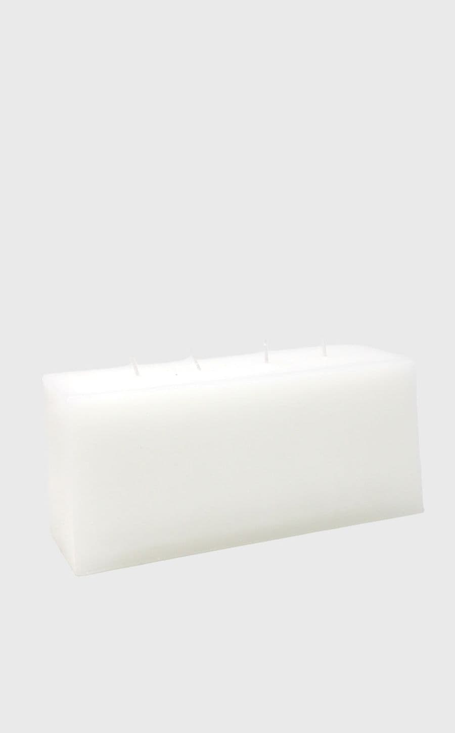 Large White Brick Candle