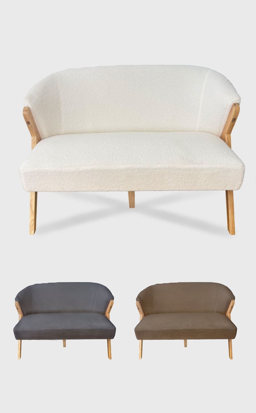 Mordern Boucle Loveseat Sofa