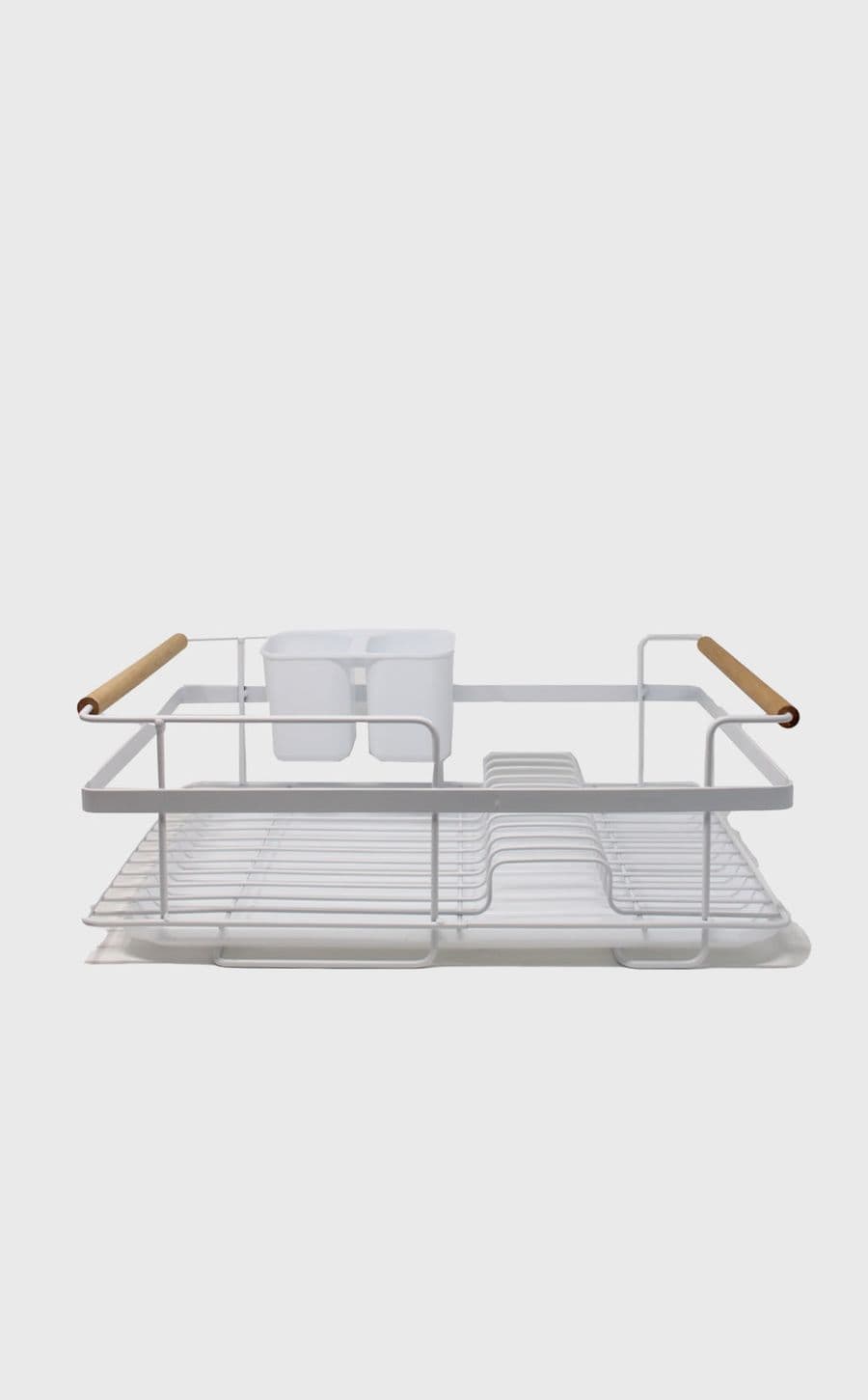 Bamboo Dish Rack W/ Plastic