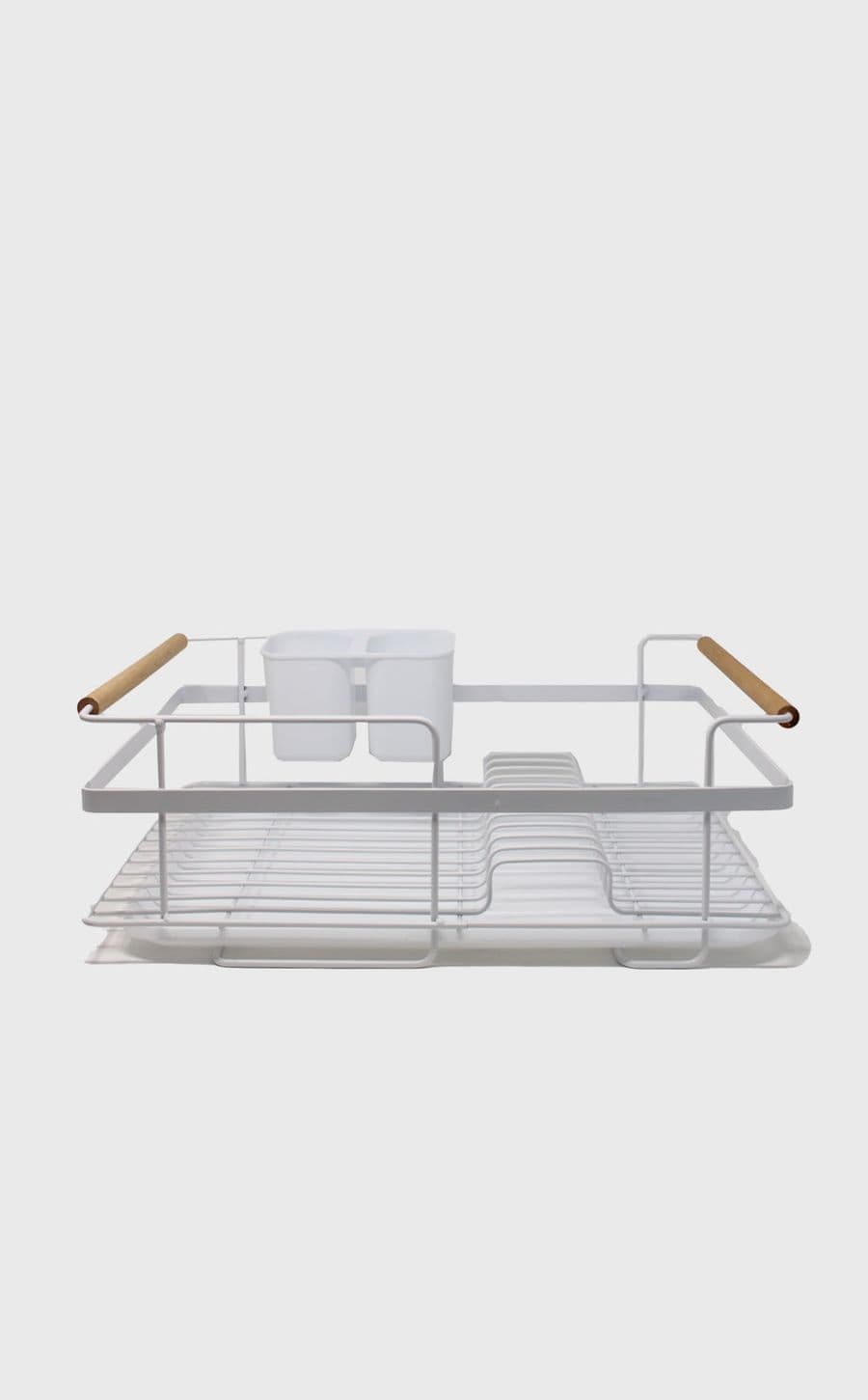 Bamboo Dish Rack W/ Plastic