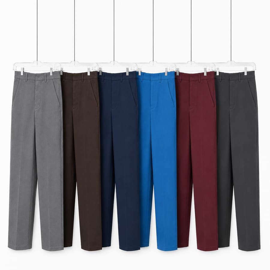 Flat Front Slack Gabardine