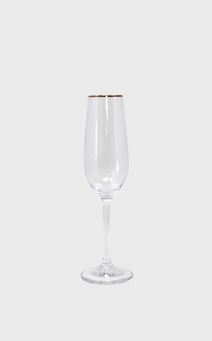 Gold Rim Champagne Glass