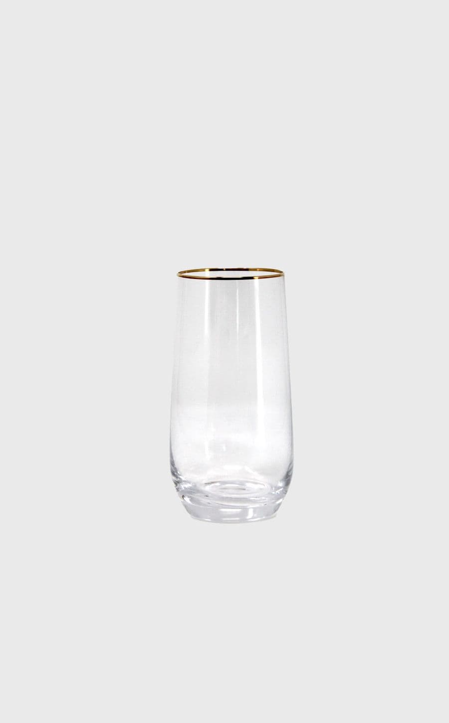 Gold Rim Drinking Glass
