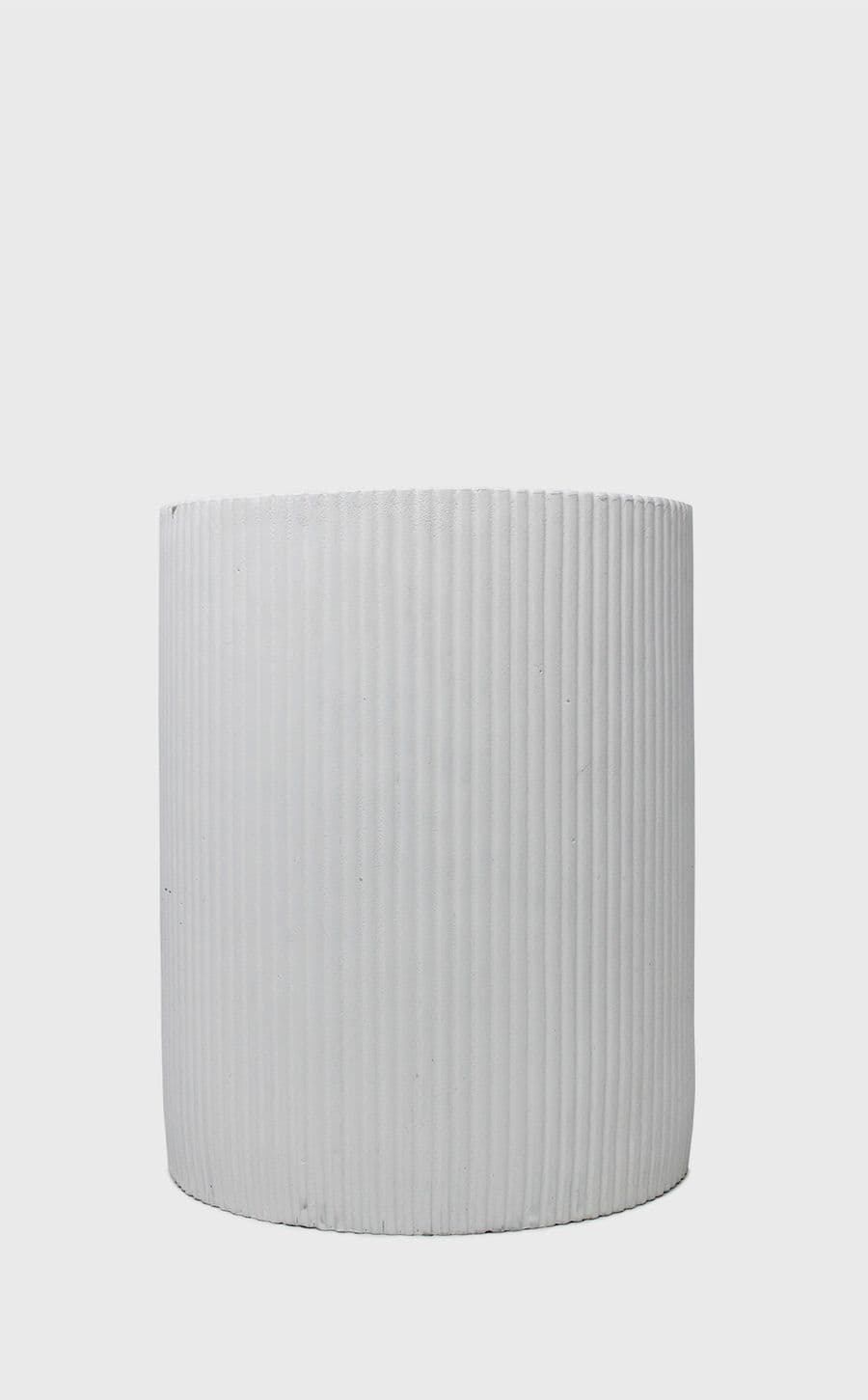 White Stripe Planter Md