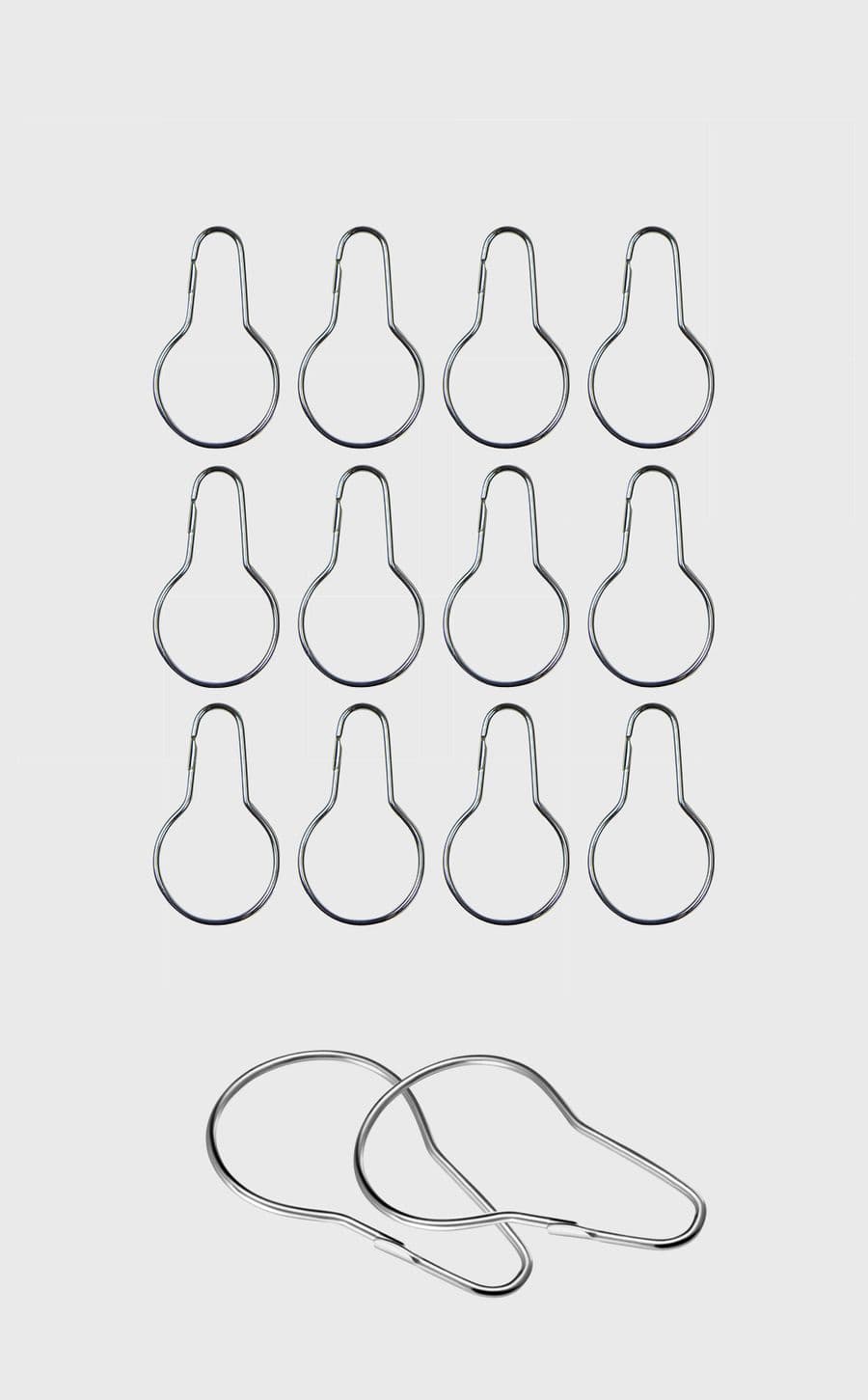 Shower Metal 12pc Hooks
