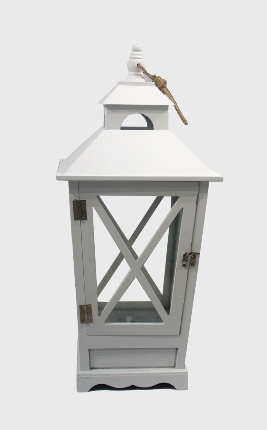 White Decorative Lantern Lg